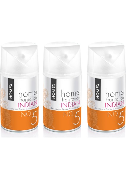 Oda Kokusu Indian Sense 3 x 250 ml Makine Yedek