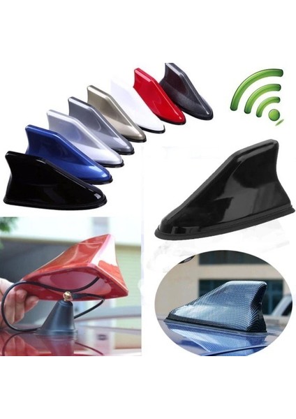 Oto Balık Sırtı Anten Elektrikli Köpekbalığı Balina Tavan Anteni Beyaz fırsatları