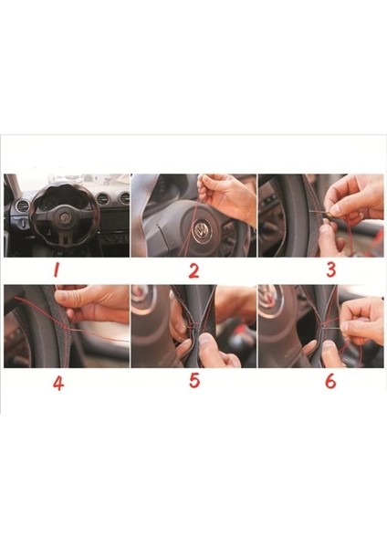 Direksiyon Kılıfı Dikmeli (Kırmızı) indirimleri