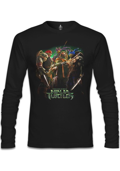 Ninja Turtles Siyah Erkek Sweatshirt