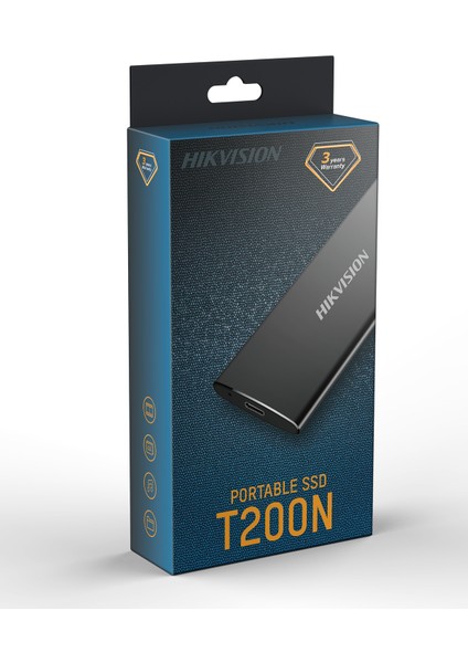 HS-ESSD-T200N 256GB 450MB-450MB/s Portable External Taşınabilir SSD