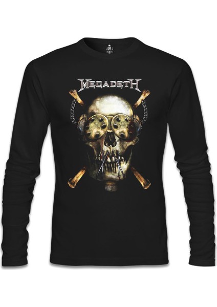 Megadeth - Vic 3 Siyah Erkek Sweatshirt