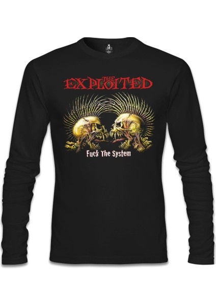 The Exploited Siyah Erkek Sweatshirt