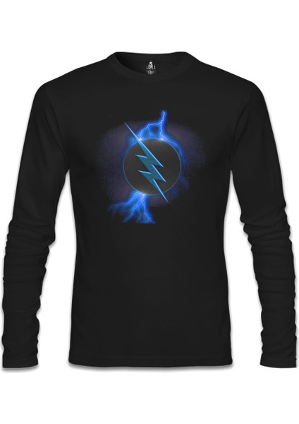Flash Vs Zoom Siyah Erkek Sweatshirt