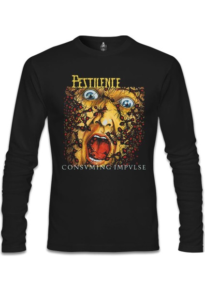 Pestilence - Consuming Impulse Siyah Erkek Sweatshirt