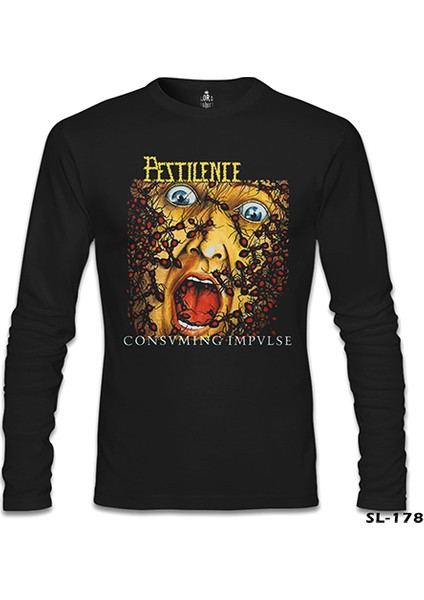 Pestilence - Consuming Impulse Siyah Erkek Sweatshirt