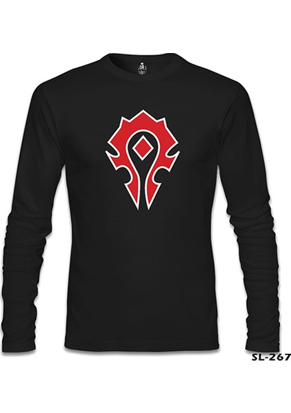 World Warcraft - Logo Siyah Erkek Sweatshirt