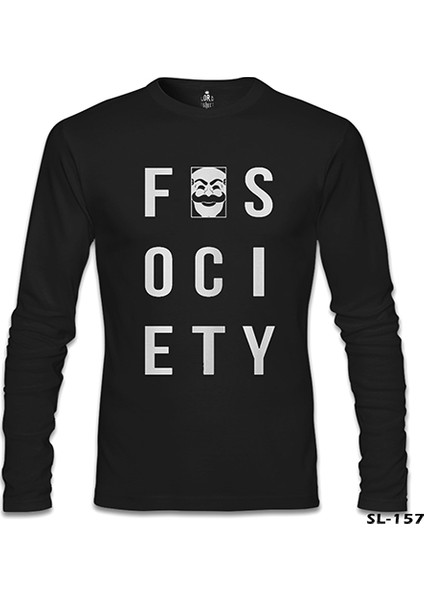 Mr. Robot - Fsociety Logo Siyah Erkek Sweatshirt fiyatları