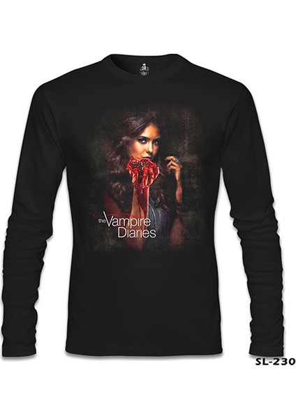 Vampire Diaries Siyah Erkek Sweatshirt