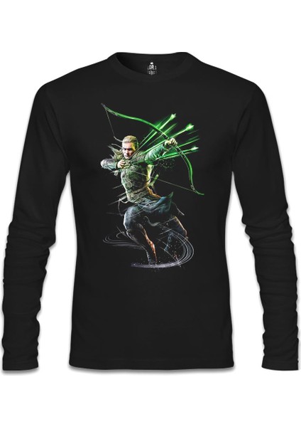 Guardians Of Middle Earth - Legolas Siyah Erkek Sweatshirt