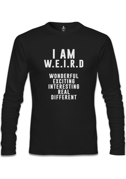 I Am W.e.ı.r.d Siyah Erkek Sweatshirt