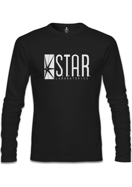 Flash - S.t.a.r. Laboratories Siyah Erkek Sweatshirt
