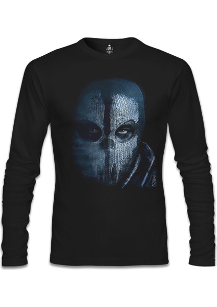 Call Of Duty - Ghosts Mask Siyah Erkek Sweatshirt