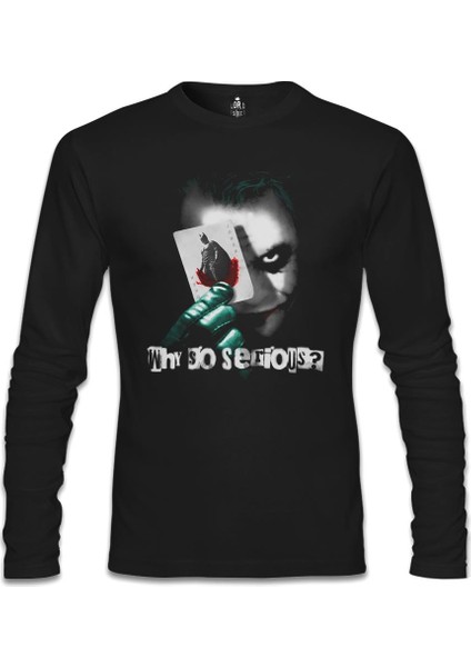 Joker - Cards Siyah Erkek Sweatshirt