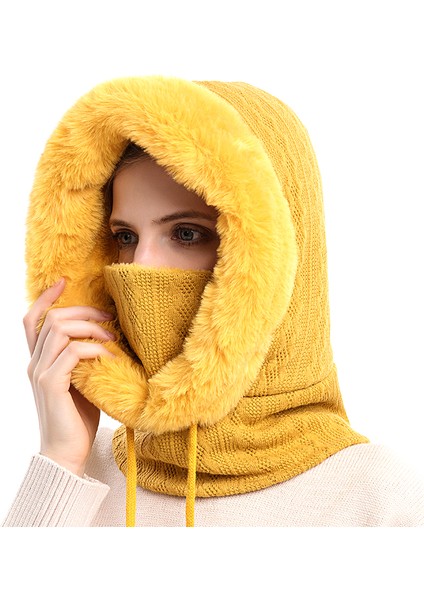 Kadın Sıcak Kabarık Eşarp Şapka H012 (Yurt Dışından) fiyatları