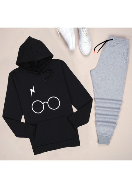 Siyah Potter Eşofman Takımı