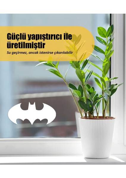 | Batman Amblem | Araba Laptop Duvar Folyo Sticker 15 x 7,5 cm