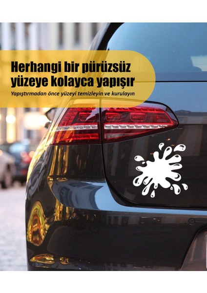 | Çamur Sıçraması | Araba Laptop Duvar Folyo Sticker 15 x 15 cm fiyatları