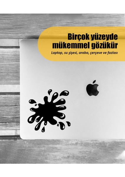 | Çamur Sıçraması | Araba Laptop Duvar Folyo Sticker 15 x 15 cm modelleri