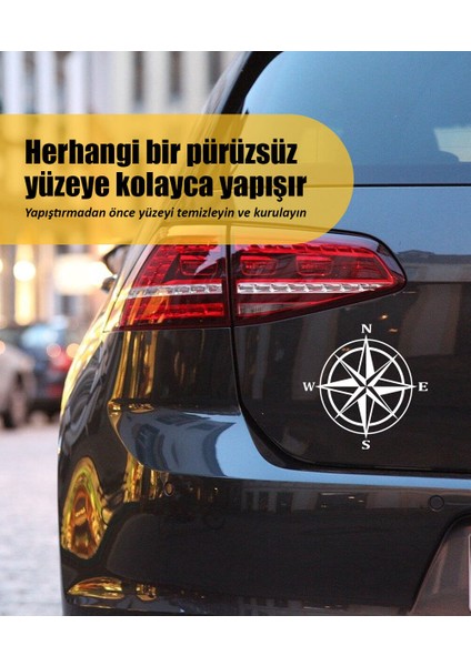 | Pusula | Araba Laptop Duvar Folyo Sticker 30 x 30 cm fiyatları