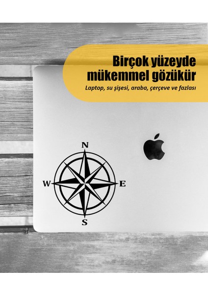 | Pusula | Araba Laptop Duvar Folyo Sticker 30 x 30 cm modelleri