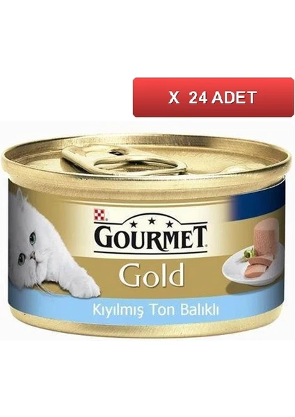 Gourmet Gold Kıyılmış Ton Balıklı Kedi Konservesi 85GR (24 Tane)