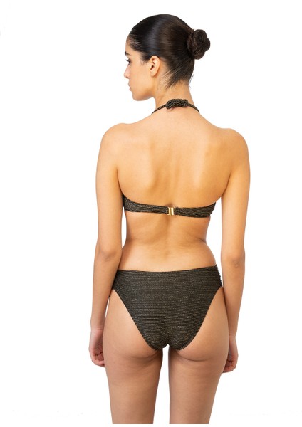 Önü Aksesuarlı Straplez Bikini Takımı modelleri