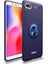 Xiaomi Redmi 6A Yüzüklü Manyetik Ravel Kılıf Nano Ekran Koruyucu Full Setmavi 1
