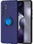 Xiaomi Mi Note 10 Lite Yüzüklü Manyetik Ravel Kılıf Nano Ekran Koruyucu Full Setmavi 1