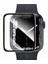 Apple Watch 7 45 mm Uyumlu Ekran Koruyucu 3D Tam Kapatan Kavisli Ppma Nano Cam Tam Uyumlu 4