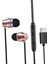 USB C Ses Kontrolü Kulaklıklar Kablolu Kulak Hifi Stereo Kulakiçi Mikrofon Gül Altın ile (Yurt Dışından) 1