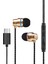 USB C Ses Kontrolü Kulaklıklar Kablolu Kulak Hifi Stereo Kulakiçi Mic ile Altın (Yurt Dışından) 1