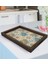 Gift Retro Motif Tasarımlı Doğal Ahşap Tepsi-11 1