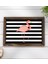 Gift Flamingo Tasarımlı Doğal Ahşap Tepsi-1 3