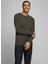 Jack & Jones 12157321_Jjehill Knit CrewNeck Noo O Yaka Uzun Kollu Normal Kalıp Düz Koyu Yeşil Erkek 1