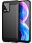 Realme 8 - Realme 8 Pro Brushed Carbon Fiber Silikon Kılıf - Siyah 1