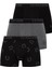 80304 Erkek Siyah-Antrasit-Siyah 3'lü Boxer 1