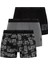 80338 Erkek Antrasit-Siyah-Gri 3'lü Boxer 1