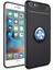 iPhone 6 Plus Yüzüklü Manyetik Ravel Kılıf Nano Ekran Koruyucu Full Setsiyah Mavi 1