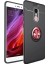 Xiaomi Redmi Note 4x Yüzüklü Manyetik Ravel Kılıf Siyah Kırmızı 1