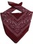Ükb-Bordo Şal Desen Damla Tasarım Kare Bandana 1