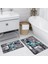 Dijital Baskılı 2'li Banyo Paspas Takımı RVG5156 1