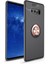 Samsung Galaxy Note 8 Yüzüklü Manyetik Ravel Kılıf Nano Ekran Koruyucu Full Setsiyah Bronz 1