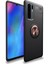 Huawei P30 Pro Yüzüklü Manyetik Ravel Kılıf Nano Ekran Koruyucu Full Setsiyah Bronz 1