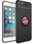 iPhone Se 2020 Yüzüklü Manyetik Ravel Kılıf Siyah Kırmızı 1