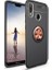 Huawei P Smart 2019 Yüzüklü Manyetik Ravel Kılıf Nano Ekran Koruyucu Full Setsiyah Bronz 1