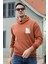Slim Fit Baskılı Kanguru Cepli Kapüşonlu Sweat Erkek Sweat 5896592 1