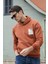 Slim Fit Baskılı Kanguru Cepli Kapüşonlu Sweat Erkek Sweat 5896592 2