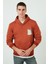 Slim Fit Baskılı Kanguru Cepli Kapüşonlu Sweat Erkek Sweat 5896592 3