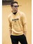 Slim Fit Baskılı Kanguru Cepli Kapüşonlu Sweat Erkek Sweat 5896593 1